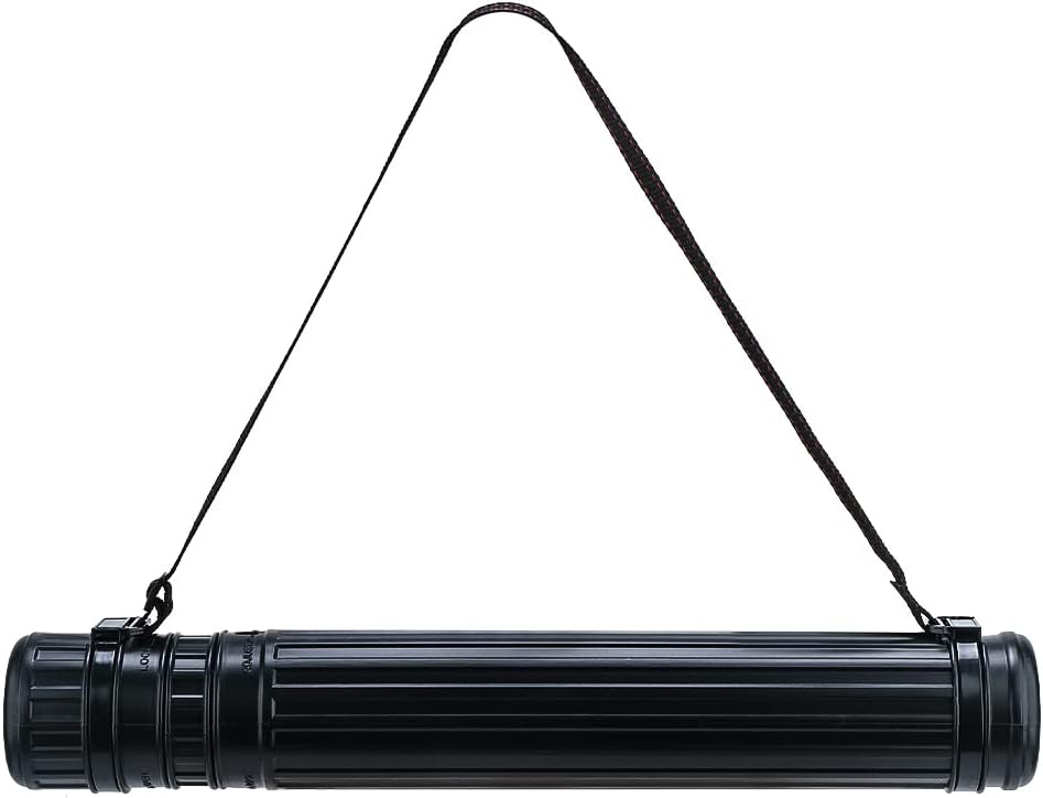 TRANSON Small Poster Tube Storage 17 to 27 Extendable for Documents Blueprints Artworks Scrolls